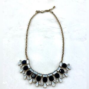 J. Crew Gold and Black Statement Necklace